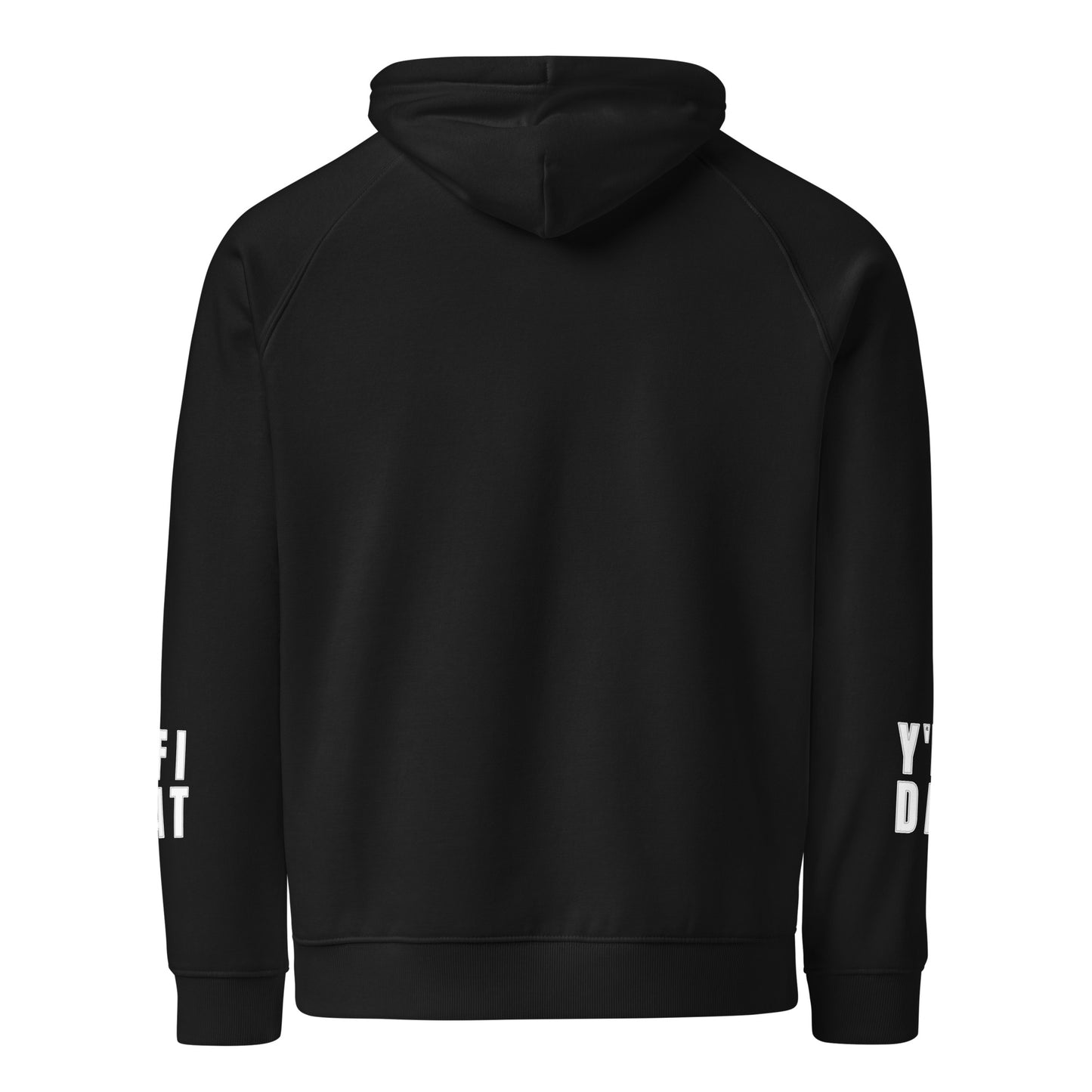 Y'FI DAT Unisex eco raglan hoodie