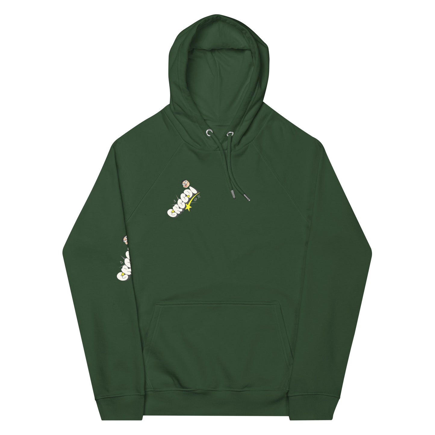 Greedi - Unisex eco raglan hoodie