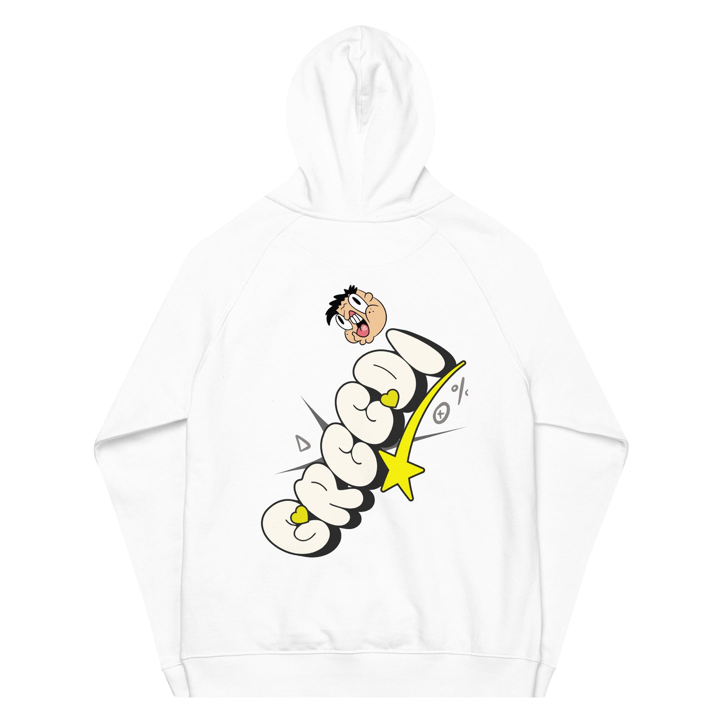 Greedi - Unisex eco raglan hoodie