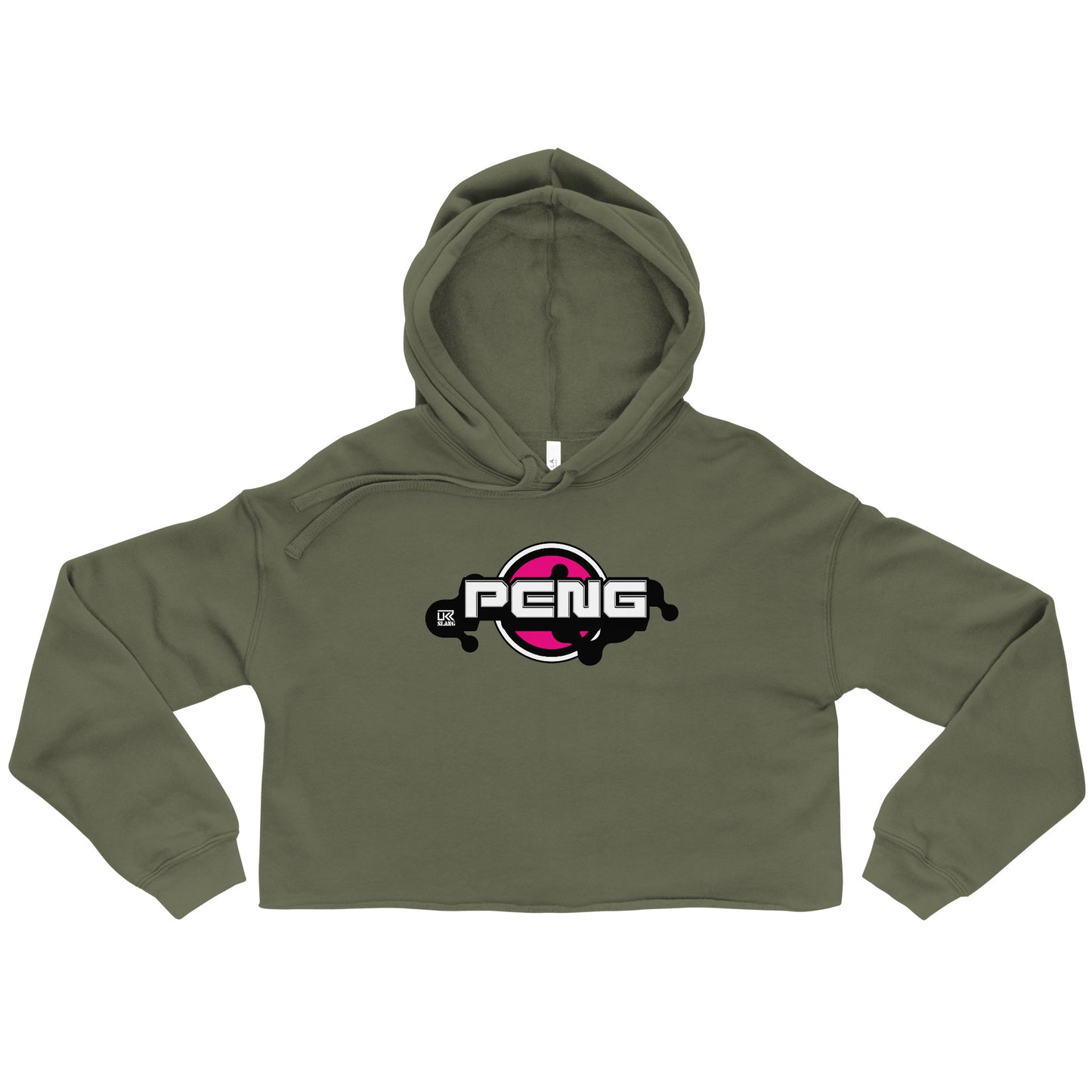 Peng Pink Crop Hoodie