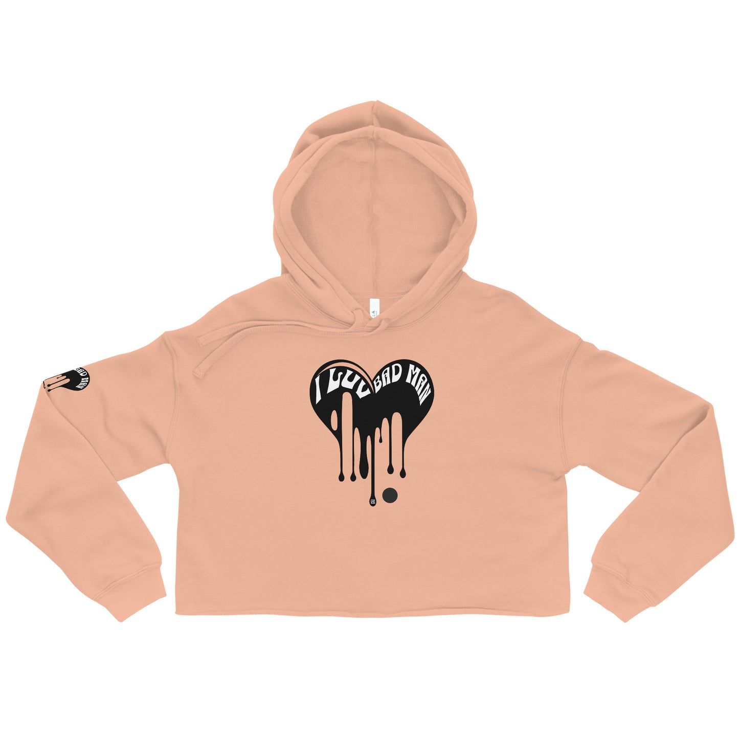 I Luv Bad Man Crop Hoodie