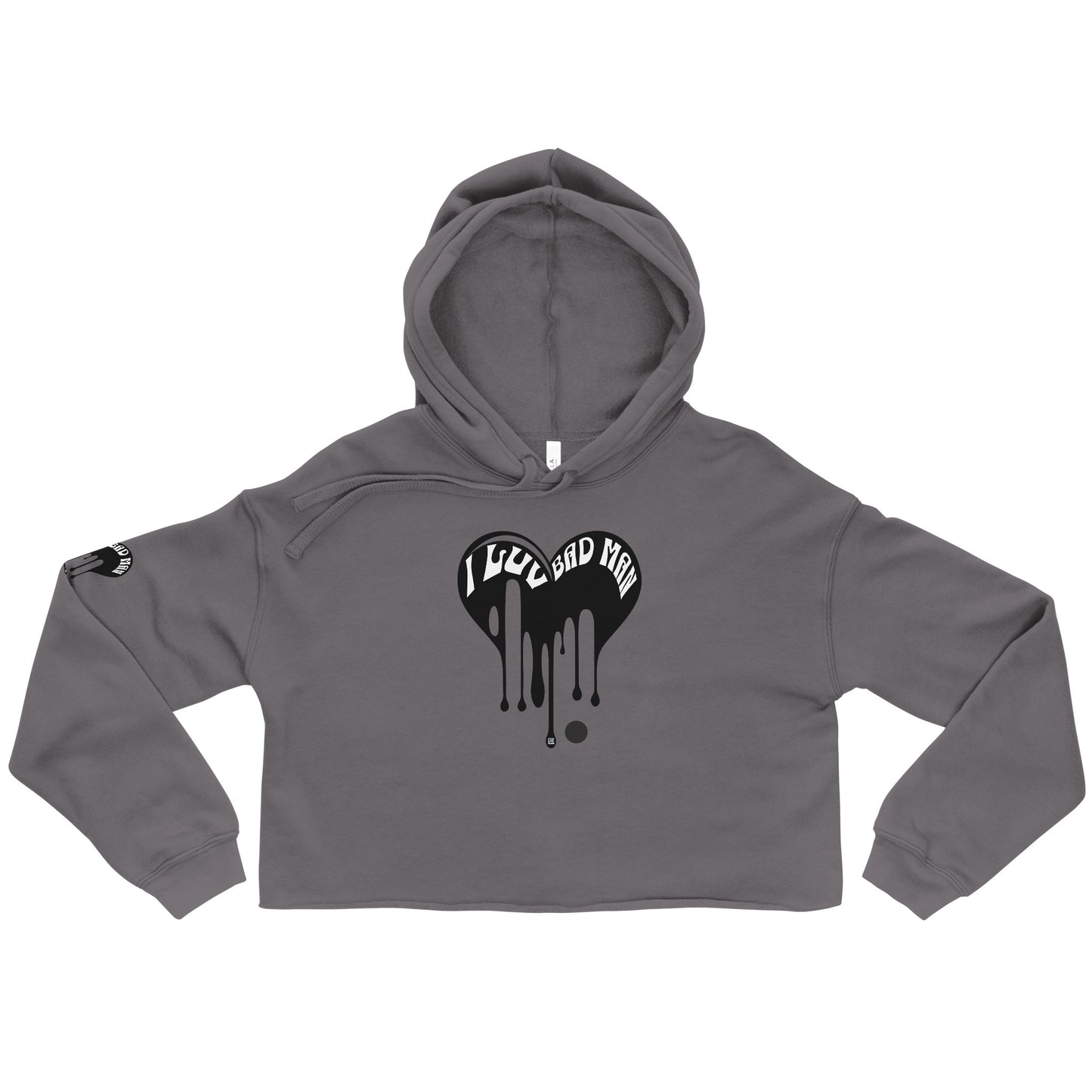 I Luv Bad Man Crop Hoodie