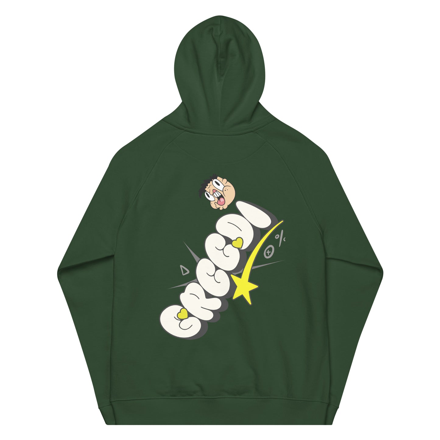 Greedi - Unisex eco raglan hoodie