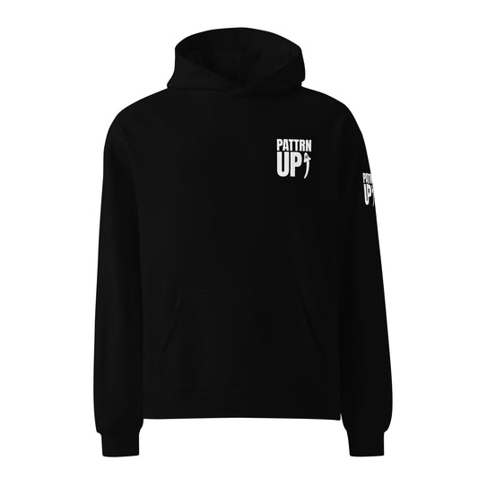 Pattern Up Bold Back Oversized hoodie