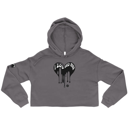 I Luv Bad Man Crop Hoodie